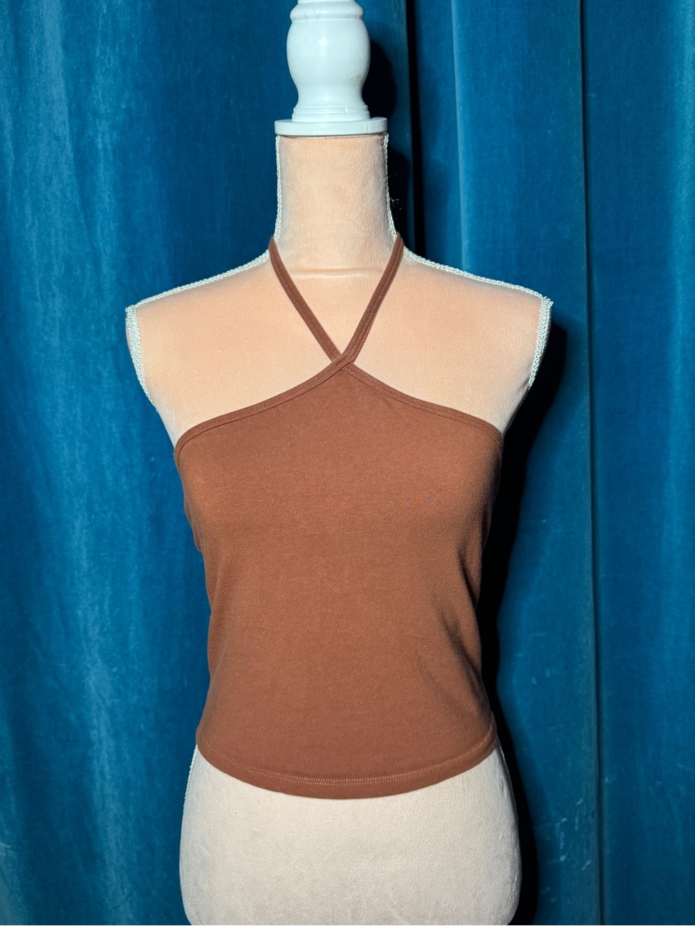 Brown Halter Crop Top – Women's Halter Tank